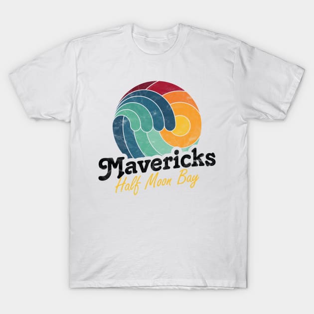 Mavericks California Surfing Surf Sunset Wave T-Shirt by MrTeee